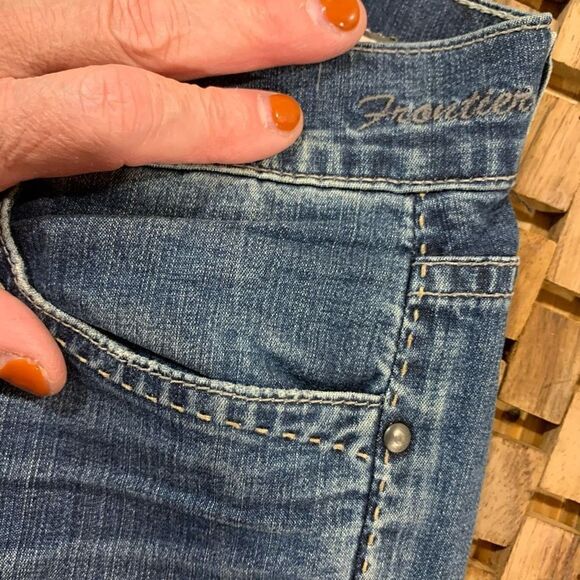 GOLDSIGN‎ Jeans Frontier Straight Leg Mid-Rise Med. Wash WMN EU26 US2 see msrmts - Picture 11 of 11